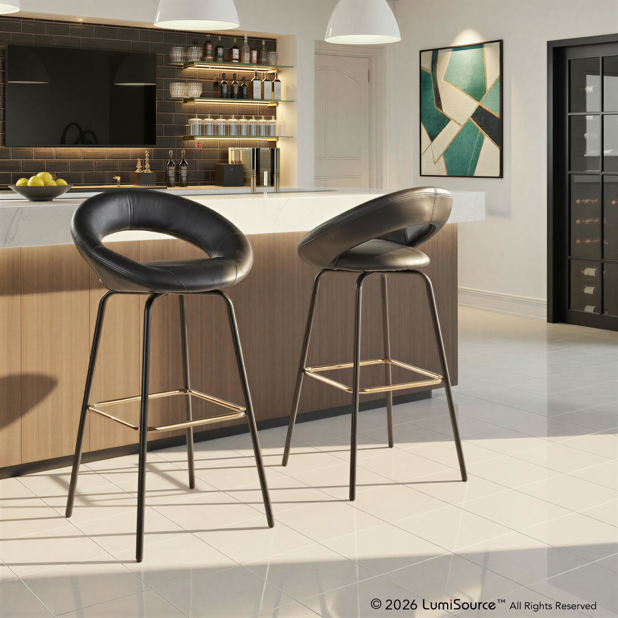 Posh 30" Fixed-height Barstool - Set Of 2